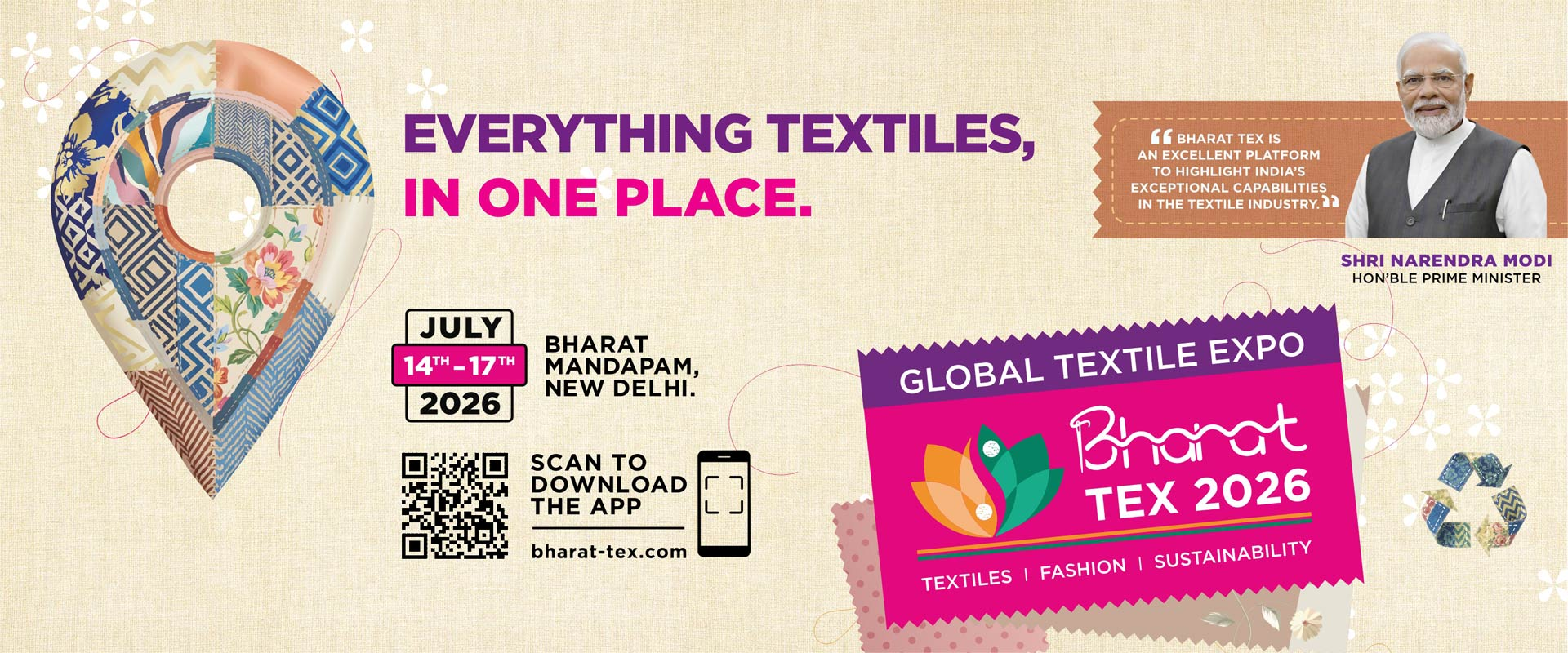 ពិព័រណ៍ BHARAT TEX 2026